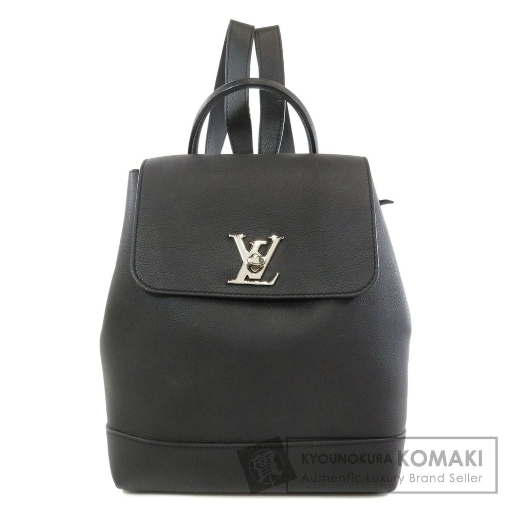 Louis Vuitton Lockme Backpack Rucksack Leather Daypack Black